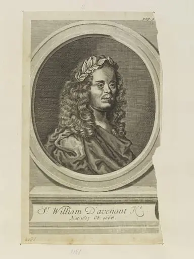 Sir William Davenant, by Unknown