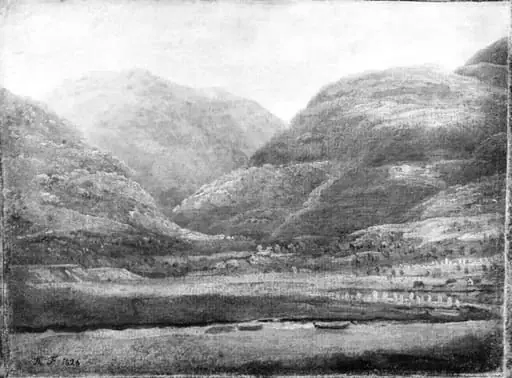 Sketch from Parish in Norway, by Unknown