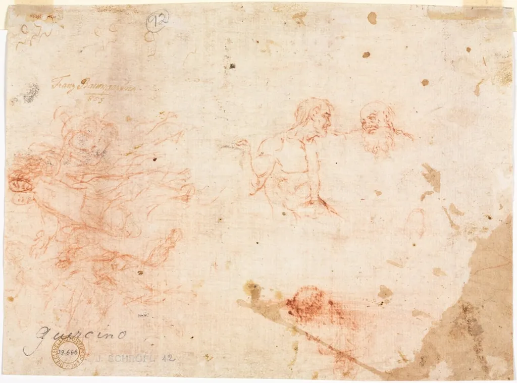 Sketch of Two Men and Other Various Figures (verso), by Unknown, 1604