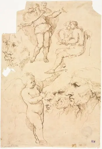 Sketches of Heads and Figures, by Unknown