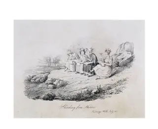 Sketching from Nature, by Unknown, 1830