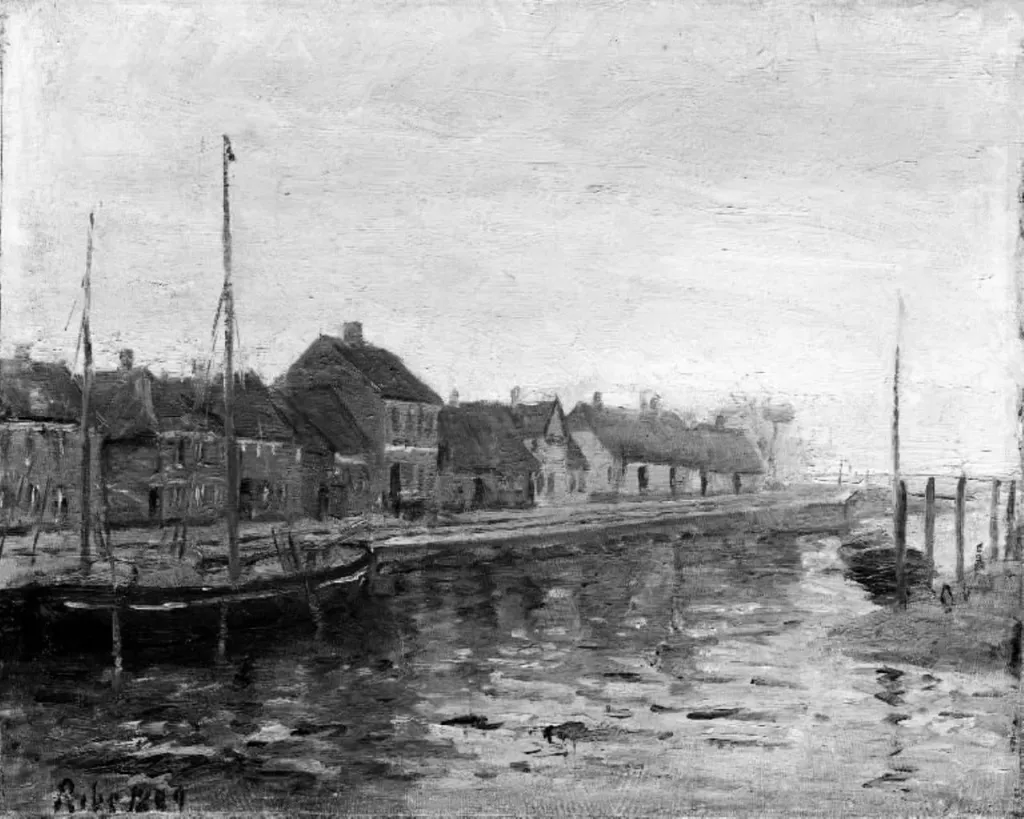 Skibbroen i Ribe, by Unknown, 1889