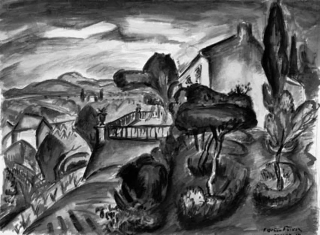 Skråningen ved Toulon, by Unknown, unspecified, 1914