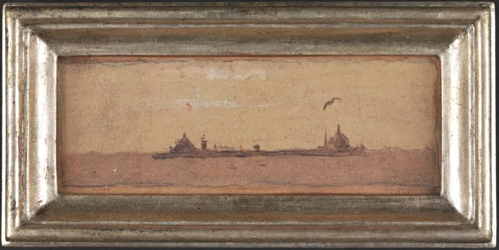 Small Study of an Island in the Venetian Laguna, by Unknown, 1838
