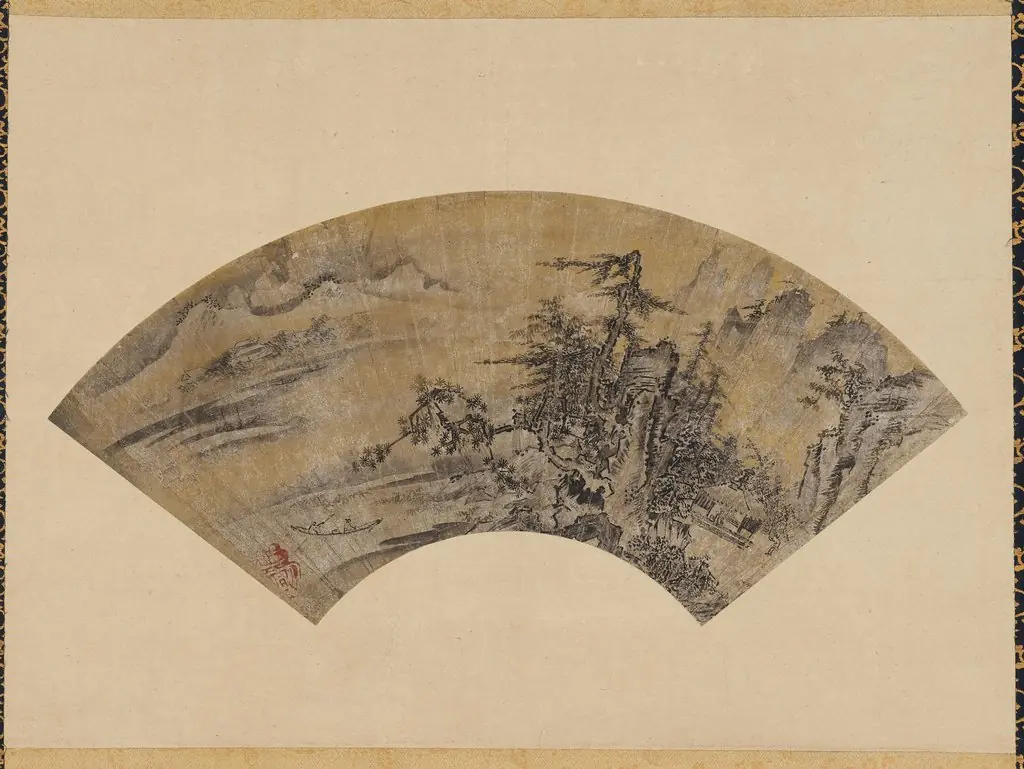 Snowy Landscape (Sekkei sansui zu), by Unknown