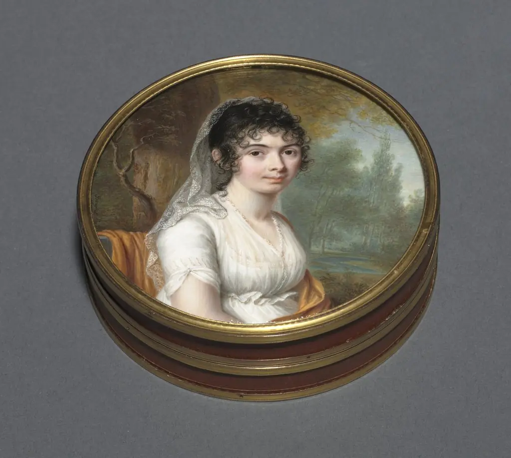 Snuff Box with a Portrait of a Lady, by Unknown
