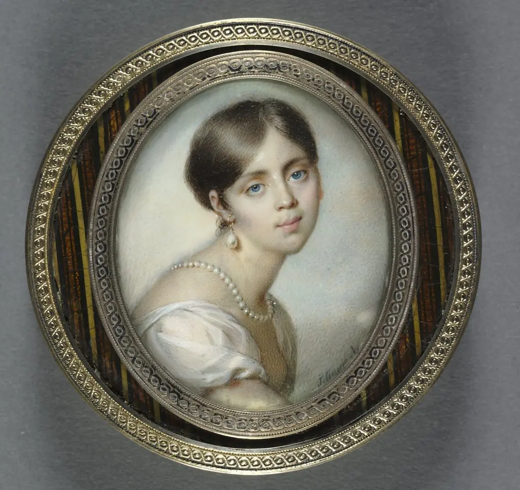 Snuff Box with a Portrait of a Young Woman, by Unknown