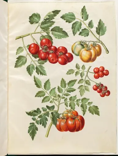 Solanum lycopersicum L. (almindelig tomat ), by Unknown