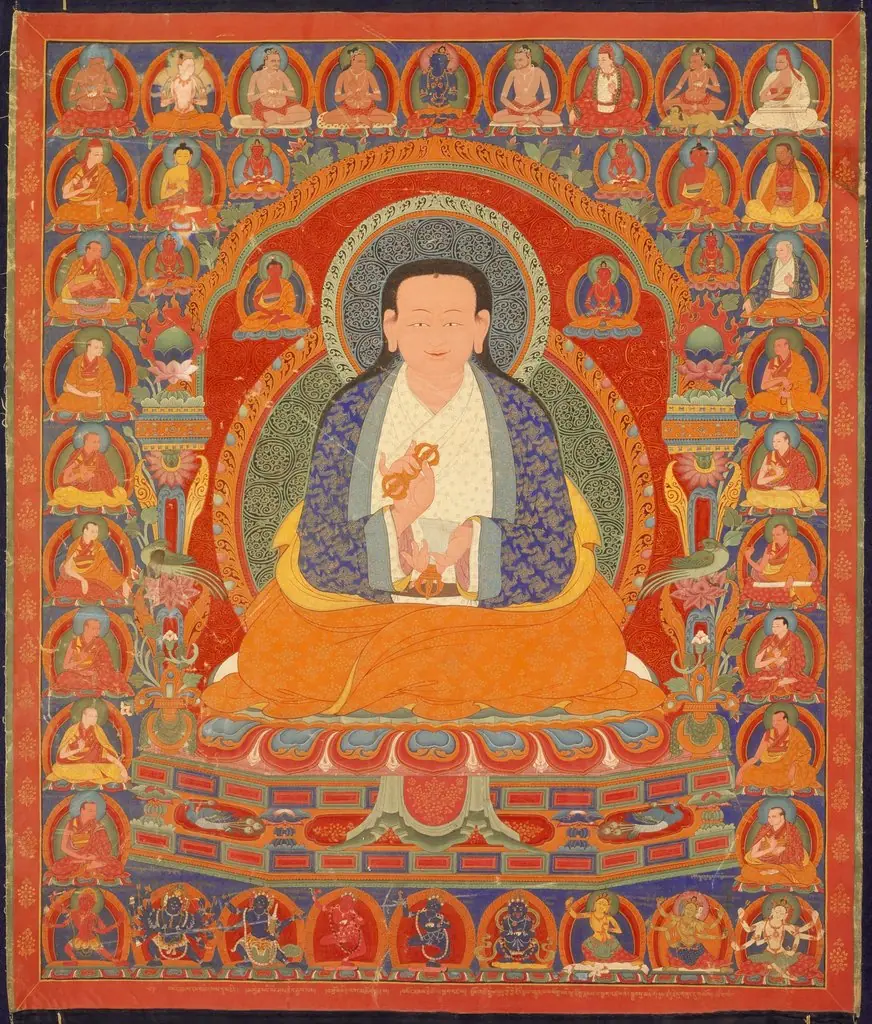 Sonam Tsemo (1142-1182) and His Lineage, by Unknown