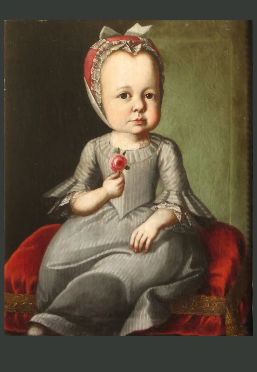 Sophia von Brukenthal, fiica lui Samuel von Brukenthal (în registrul inventar: Fiica guvernatorului Samuel von Brukenthal), by Unknown, unspecified, 1752