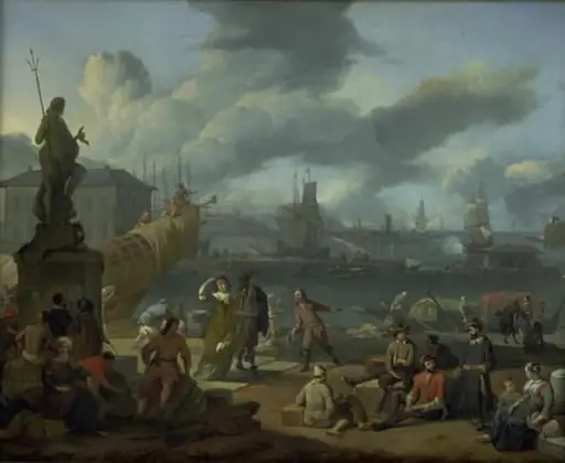 Southern Harbour among Rocks, by Unknown