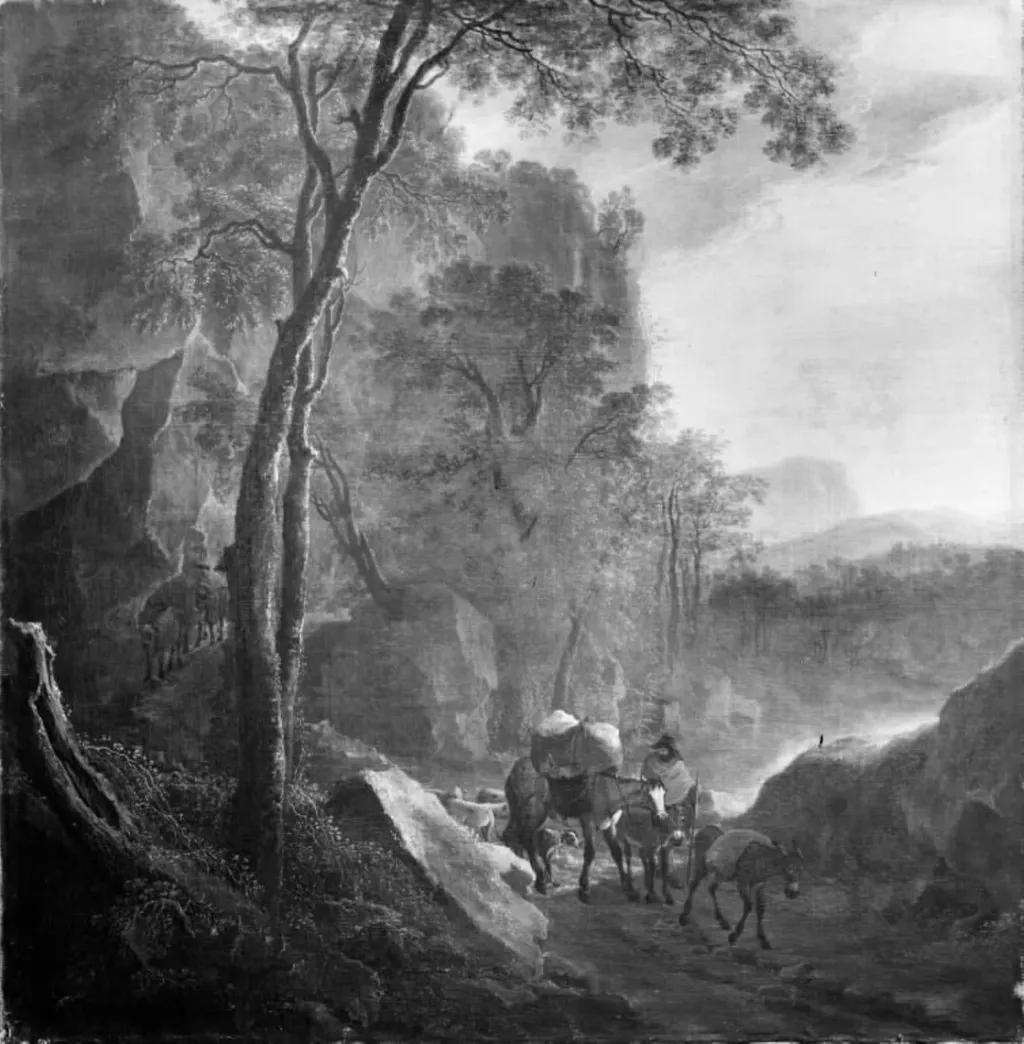 Southern Landscape, by Unknown, unspecified, 1642