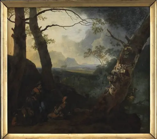 Southern Landscape with Herdsmen, by Unknown
