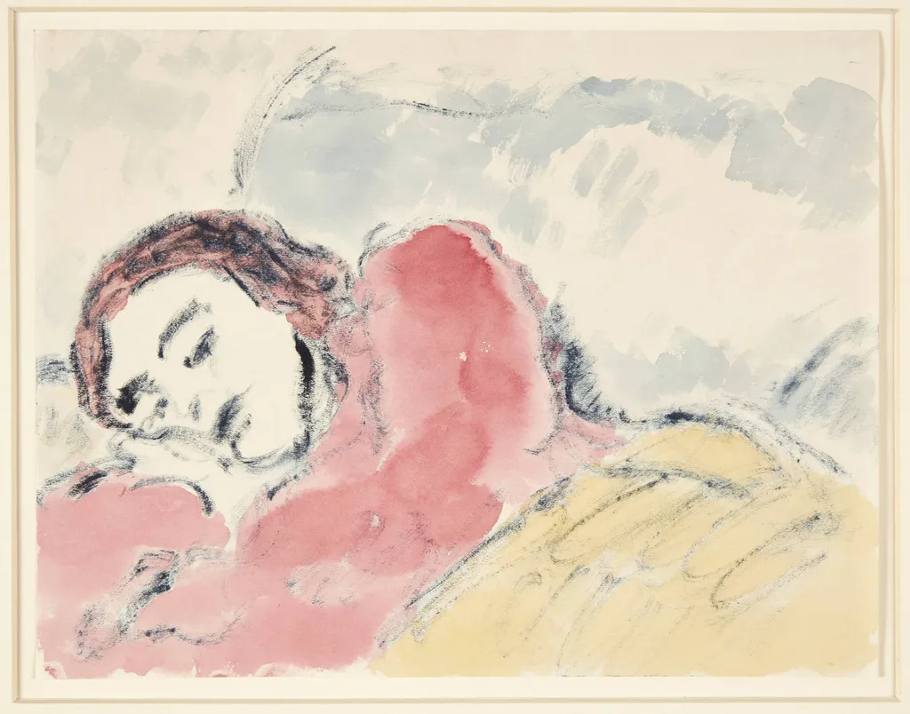 Sovende pige, by Unknown, unspecified, 1912