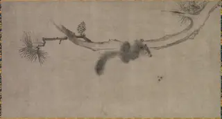 Squirrel on a Pine Branch, by Unknown, 1549
