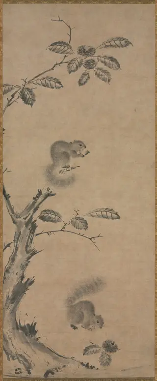 Squirrels on the Chestnut Tree, by Unknown, 1349