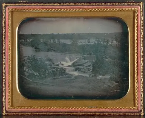 St. Anthony Falls from Across the River, by Unknown