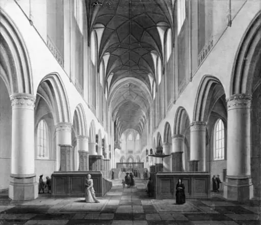 St Bavokerk, Haarlem, Viewed from West to East, by Unknown