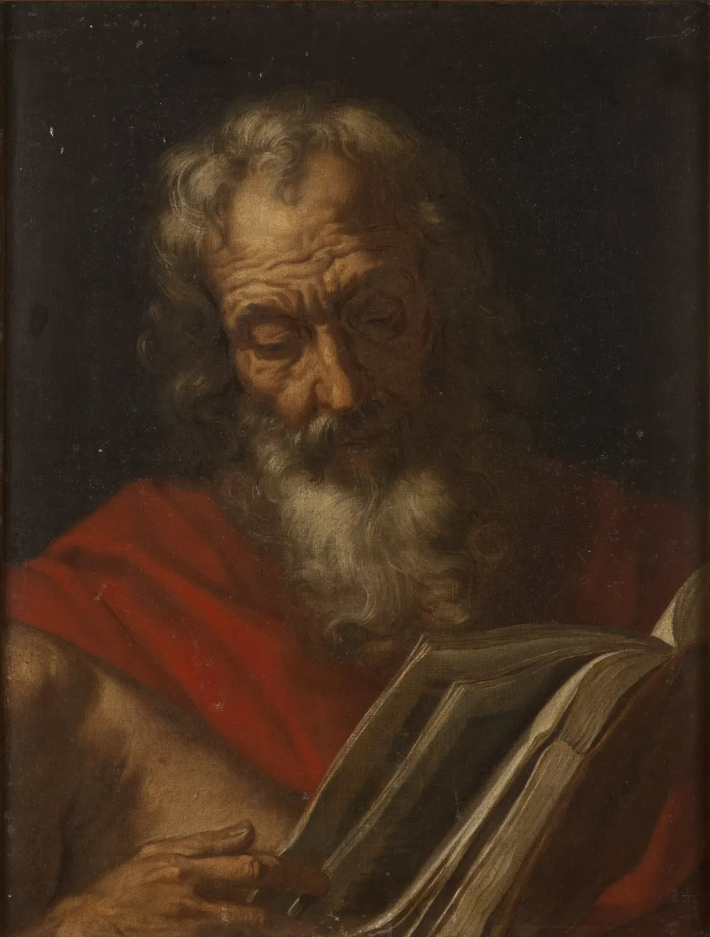 St Jerome, by Unknown, oil, 1850