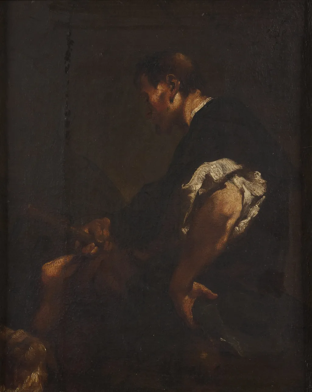 St Rochus, by Unknown, oil