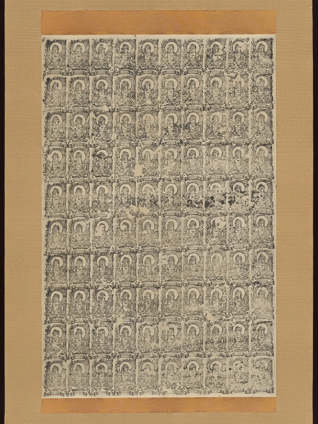 Stamped Images of the Wisdom King Fudō (Acala), by Unknown, unspecified, 1400