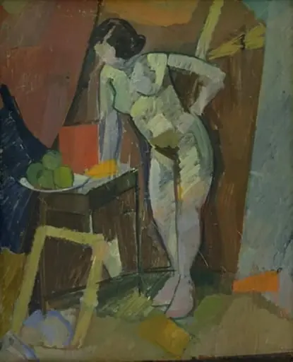 Standing Female Nude, by Unknown