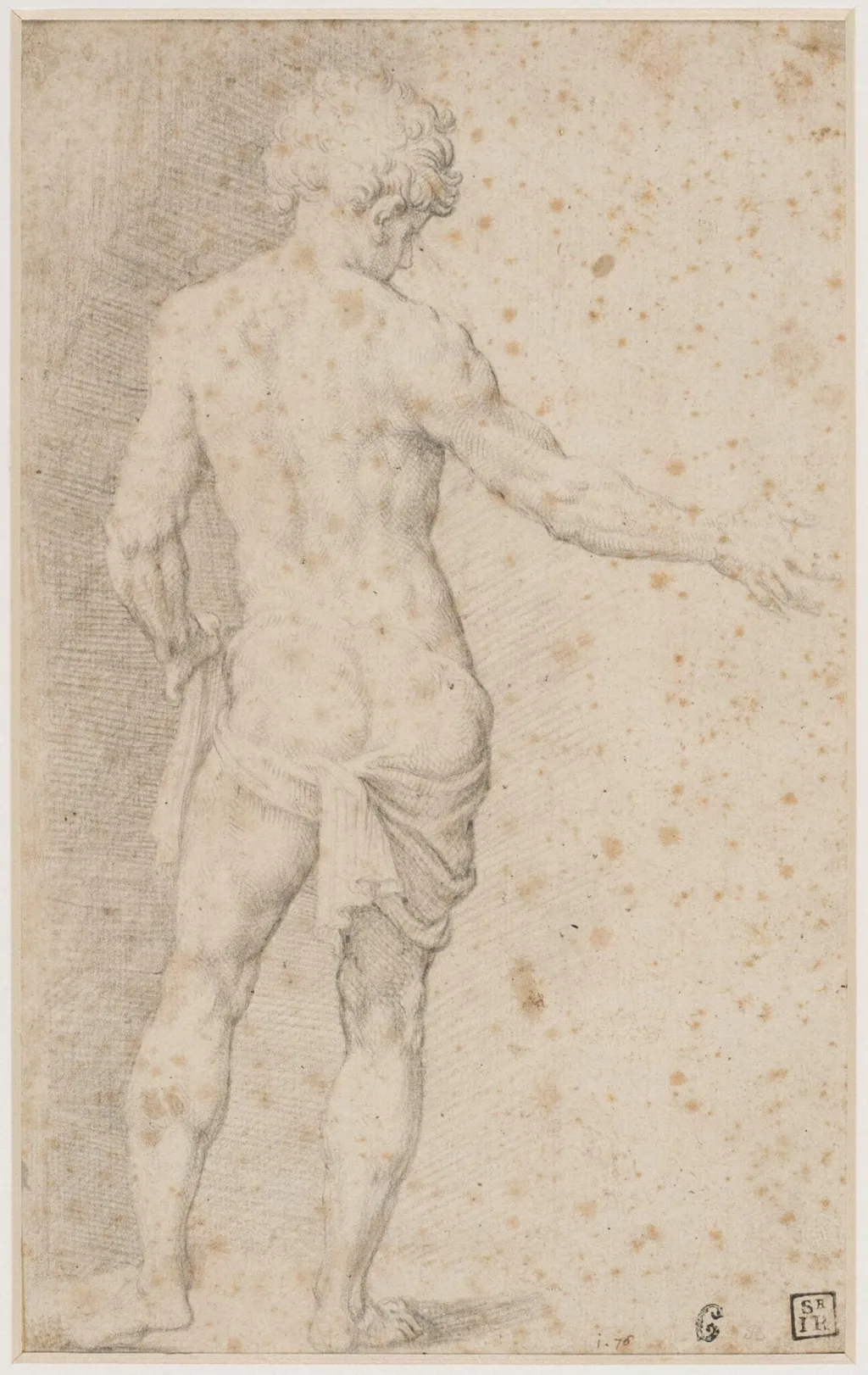 Standing Male Figure, by Unknown, 1650
