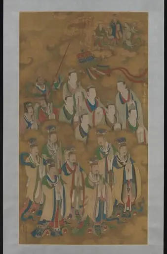 明景泰   佚名   北斗中斗本命星君圖   軸|Star deities of the northern and central dippers, by Unknown, 1454