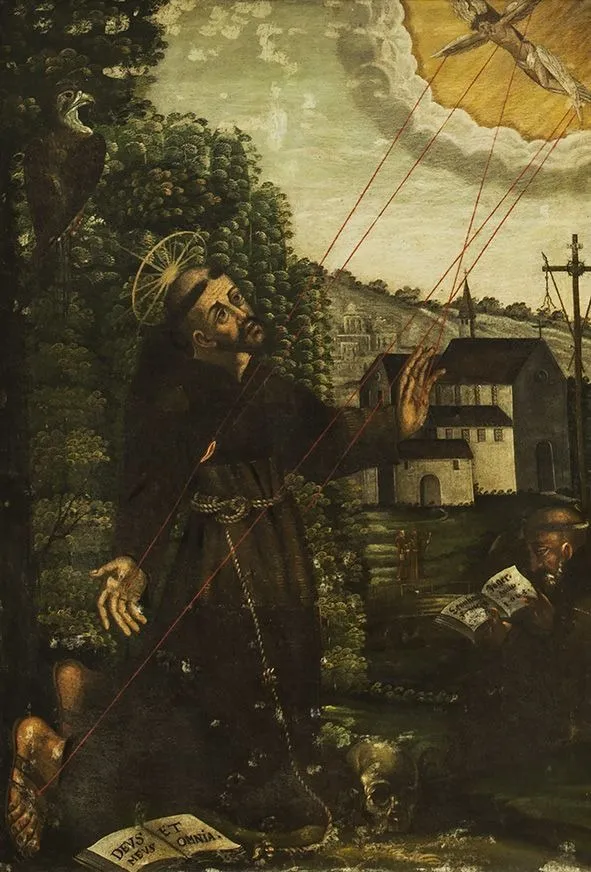 Stigmatisierung des hl. Franziskus, by Unknown, unspecified, 1663