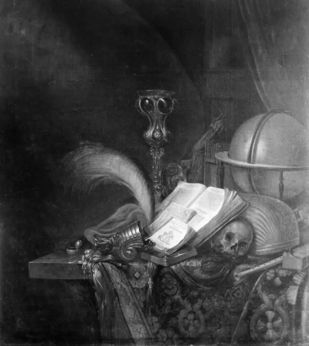 Still Life with a Bird of Paradise and Other Things, by Unknown, unspecified, 1659