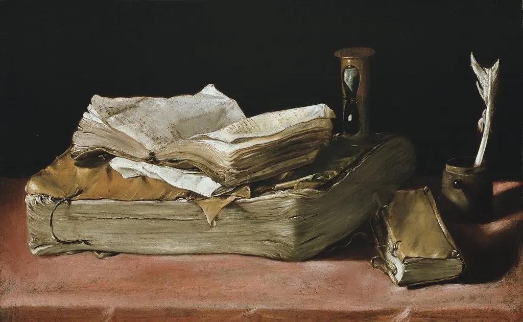 Still Life with Books, by Unknown