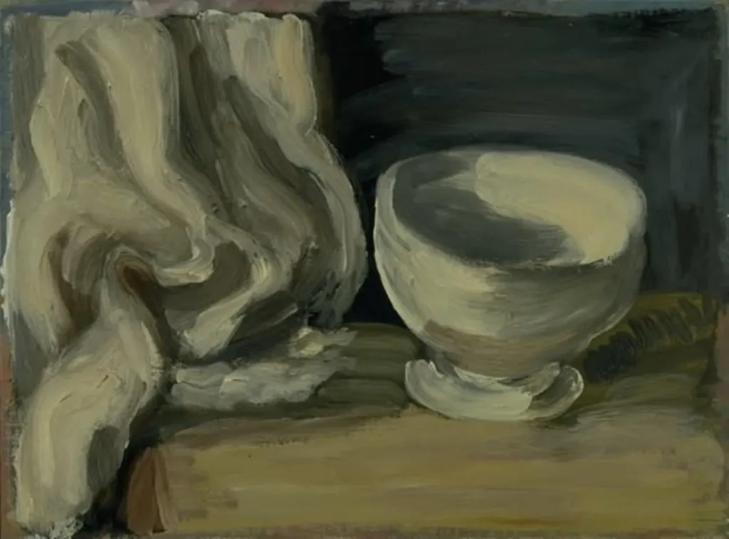 Still Life with Cloth and Bowl, by Unknown, unspecified, 1920