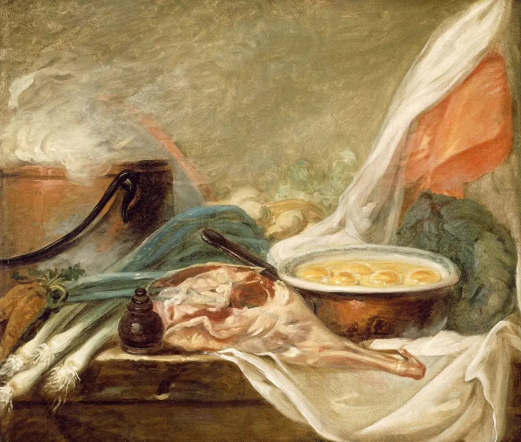 Still Life with Eggs and a Leg of Mutton, by Unknown