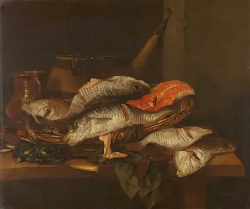 Still Life with Fish, by Unknown