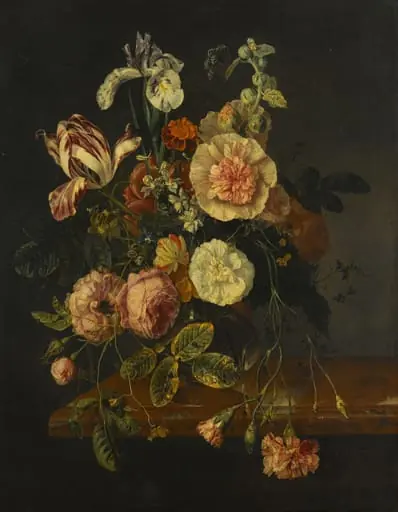 Still Life with Flowers, by Unknown