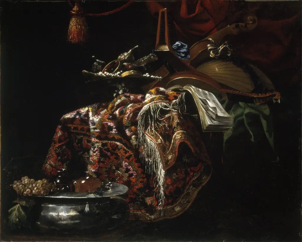 Still Life with Musical Instruments, by Unknown