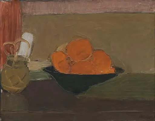 Still Life with Oranges, by Unknown