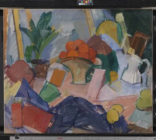 Still Life with Oranges in a Basket, by Unknown