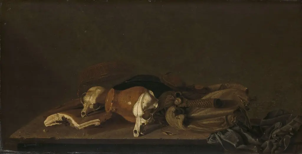 Still Life with Suckling-Pig Skulls, by Unknown