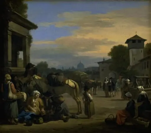 Street Scene in Rome, by Unknown