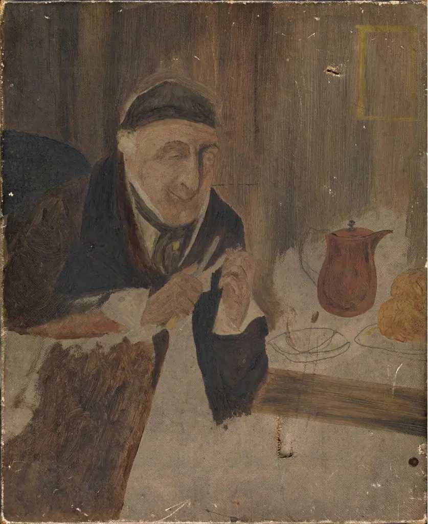 Study for a portrait, by Unknown