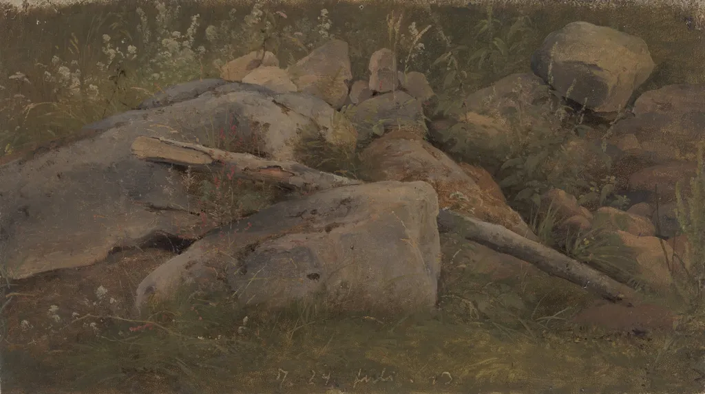 Study of a Stone Heap, by Unknown, 1843