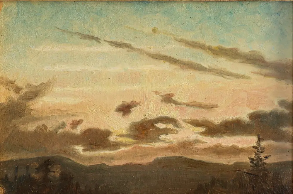 Study of a Sunset Landscape, by Unknown