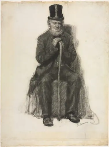 Study of an Old Man, by Unknown