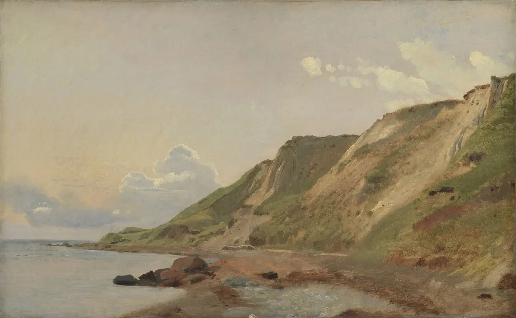 Study of Cliffs at the South Coast of Refsnæs, by Unknown, 1847
