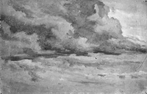 Study of Clouds, by Unknown
