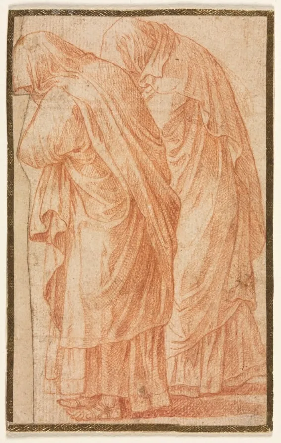 Study of Monks, by Unknown, 1604