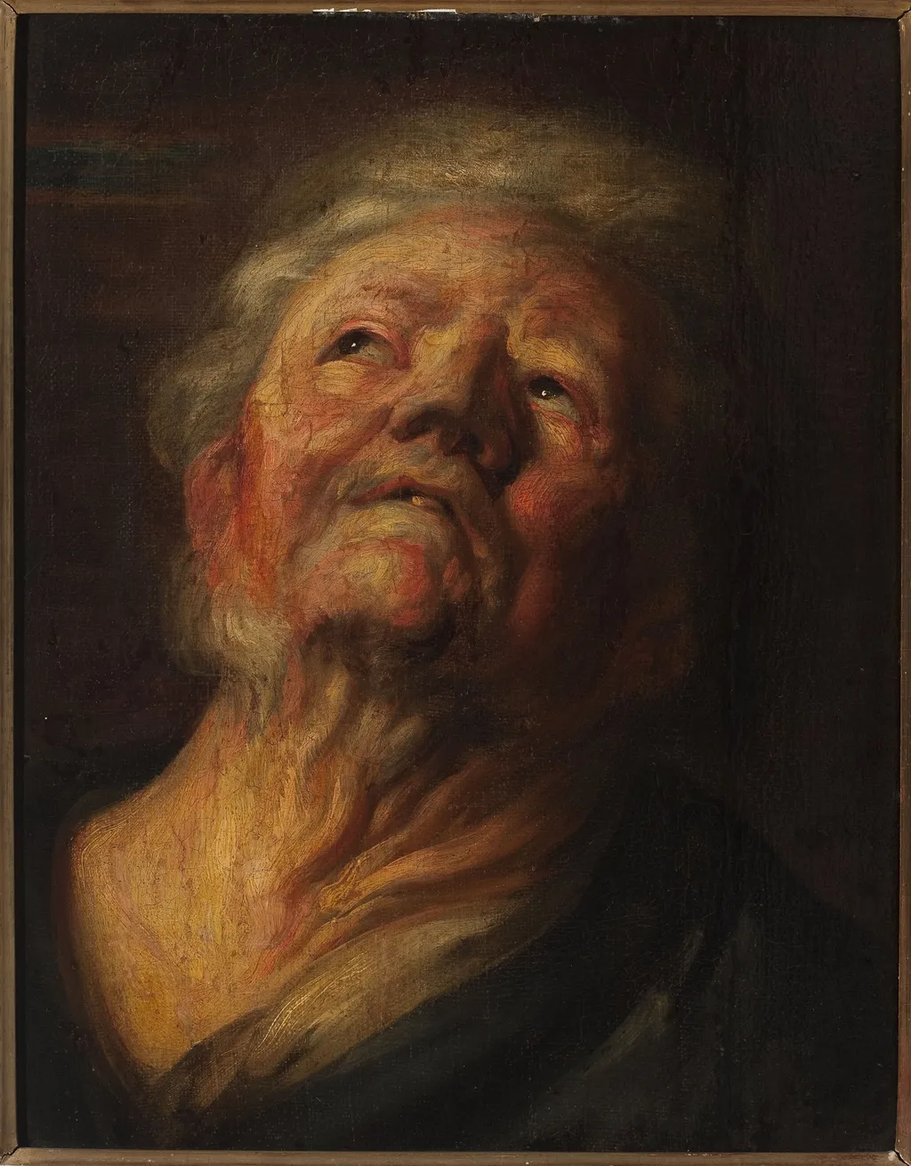 Study of the head of Abraham Grapheus, by Unknown, unspecified