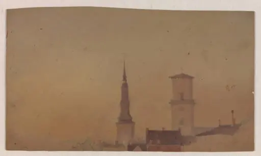 Study of the Spires of Petri Church and Our Lady's Cathedral, by Unknown