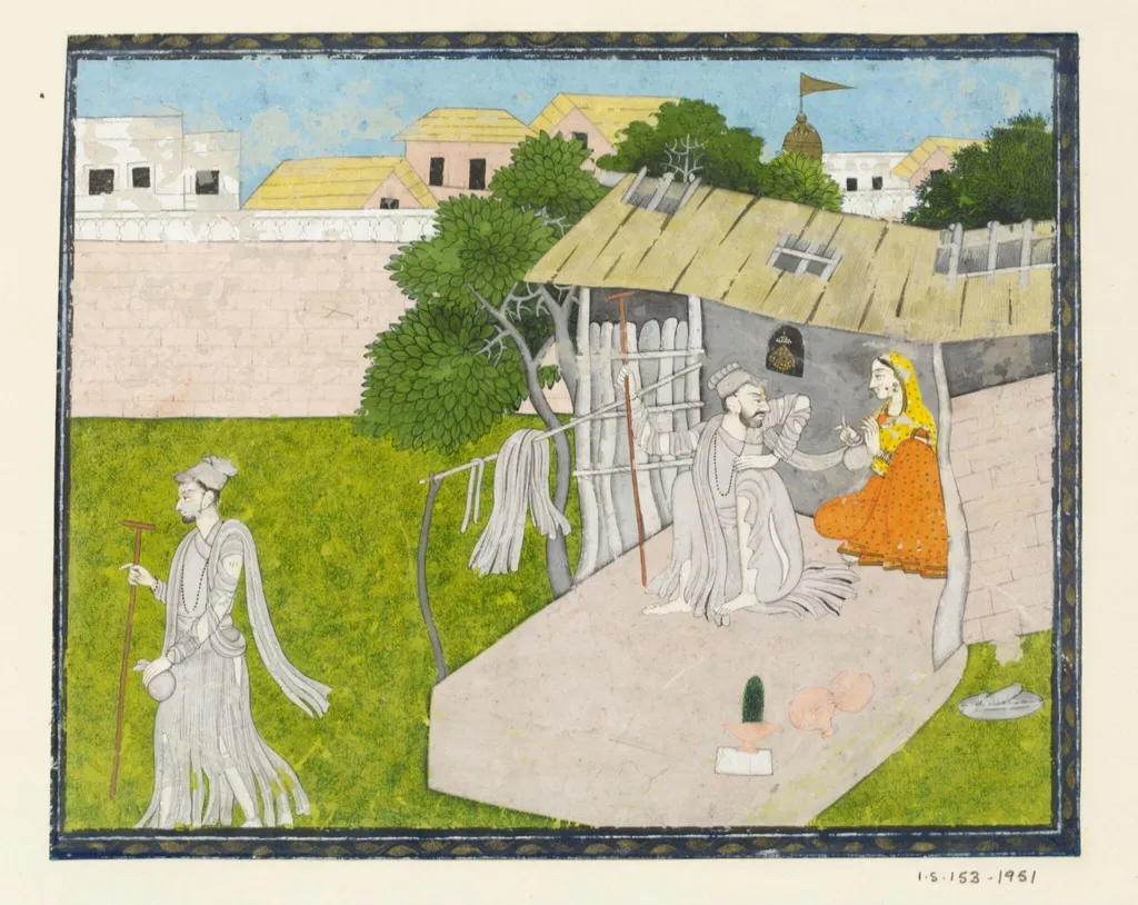 Sudama, by Unknown, paint, 1860